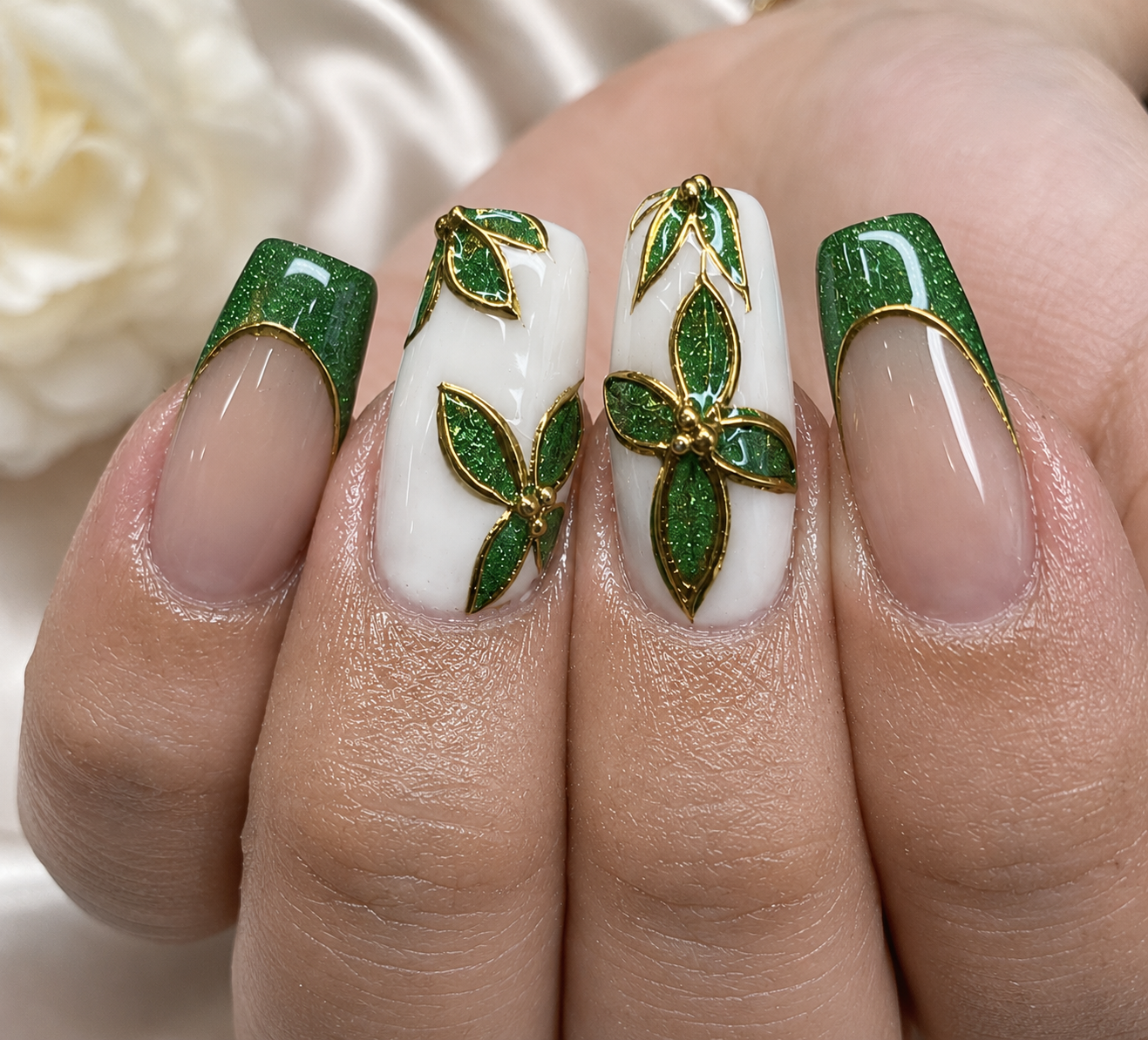Emerald Botanical 3D Art